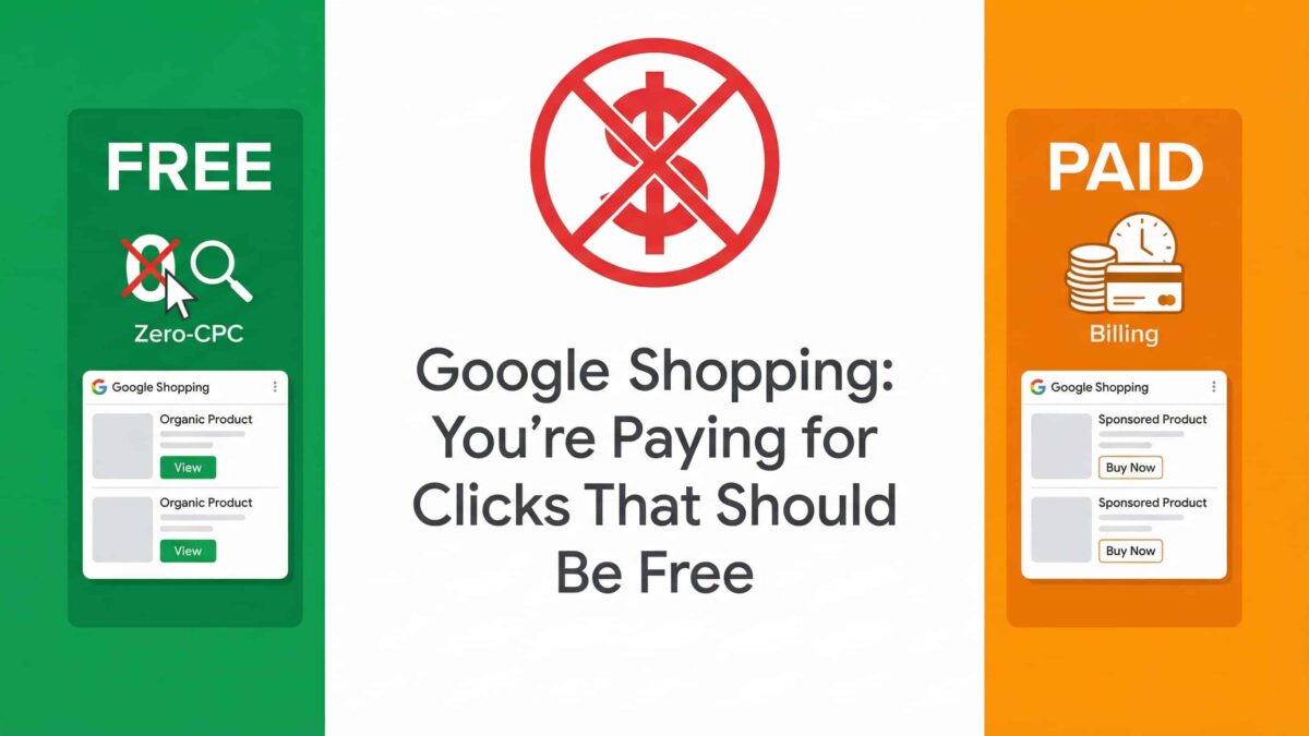 Google Shopping free listings and paid ads
