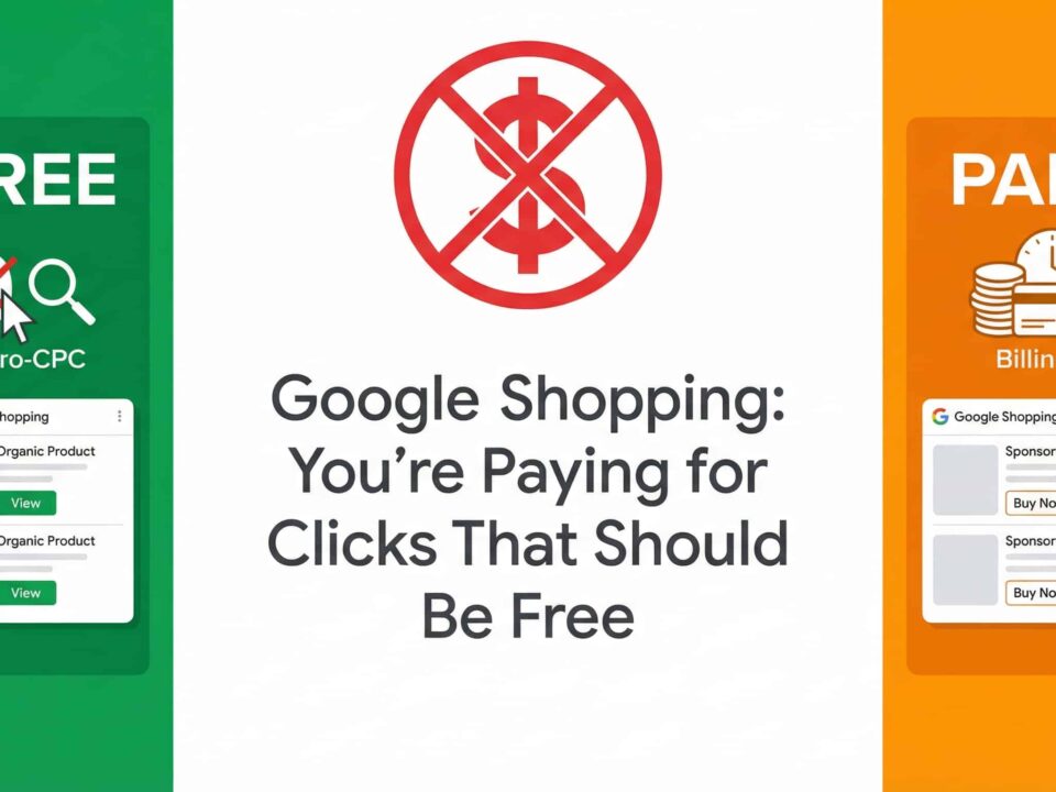 Google Shopping free listings and paid ads