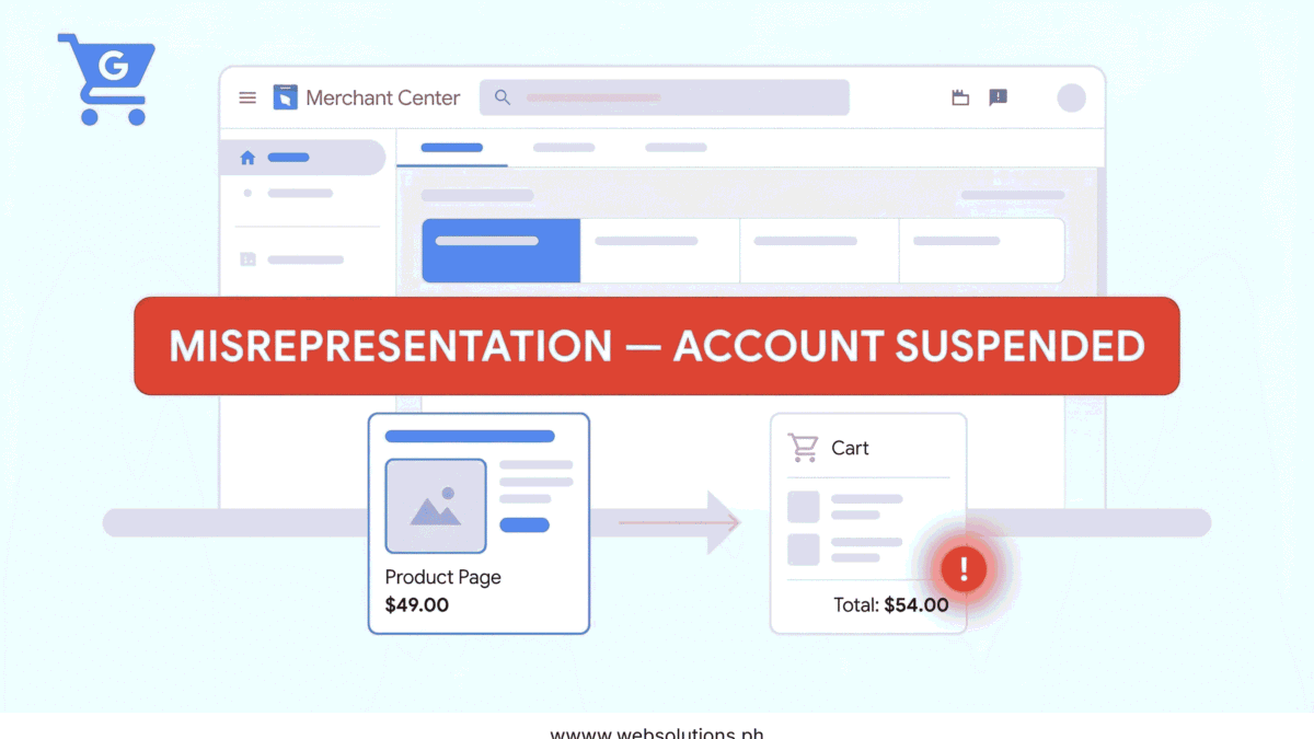 Google Merchant Center Misrepresentation
