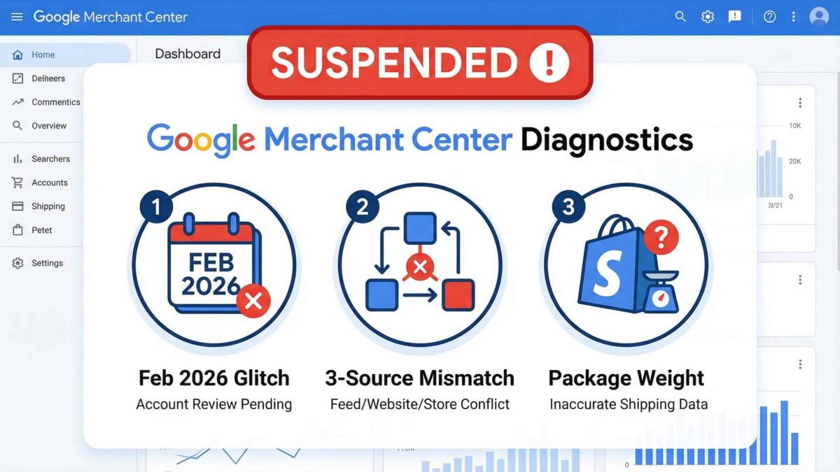 Three hidden reasons of Google Google Merchant Center suspensions